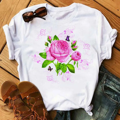 T-Shirt Femme Papillon – Élégance & Confort
