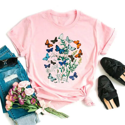 T-Shirt Femme Papillon – Élégance & Confort