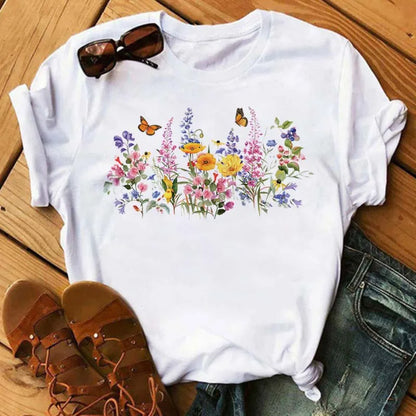 T-Shirt Femme Papillon – Élégance & Confort