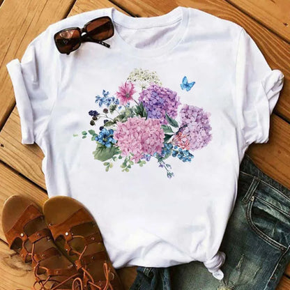 T-Shirt Femme Papillon – Élégance & Confort