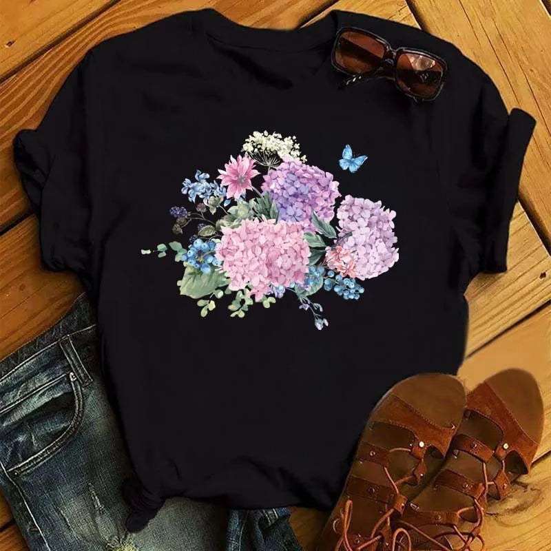 T-Shirt Femme Papillon – Élégance & Confort
